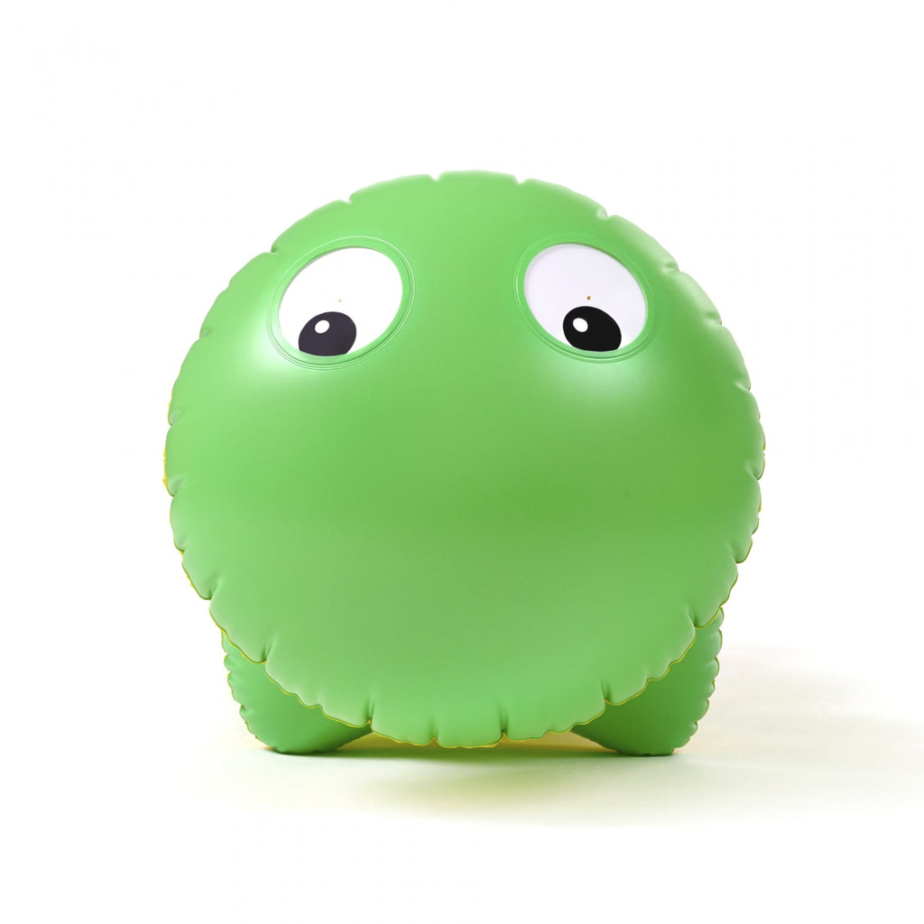 Front view of an inflatable caterpillar
