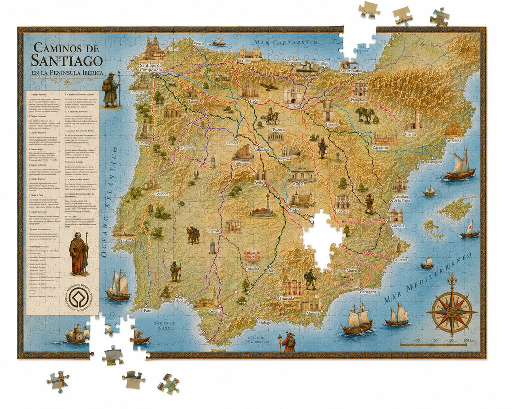 Puzzle Caminos de Santiago
