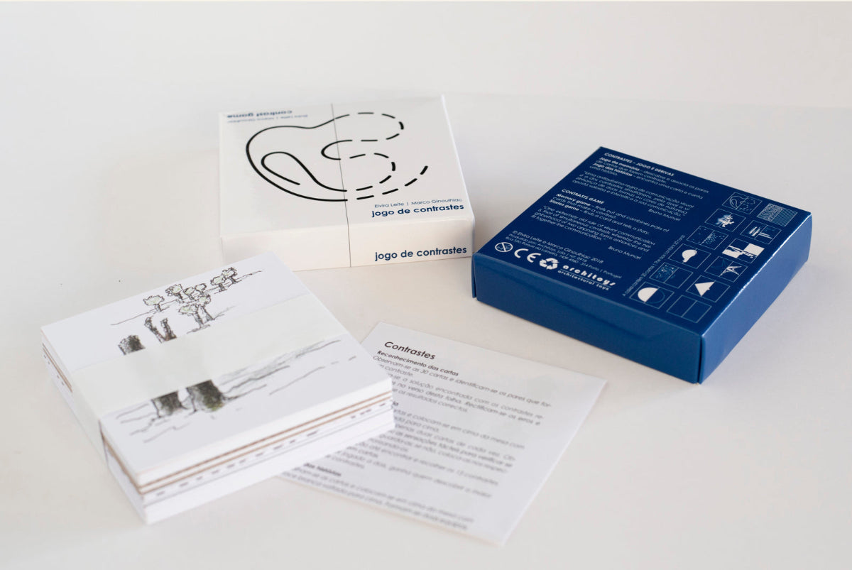 Contrast Game box, instructions, and cards