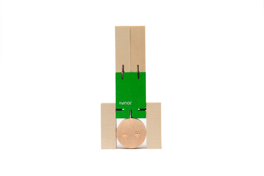 Green Joupii wooden figure