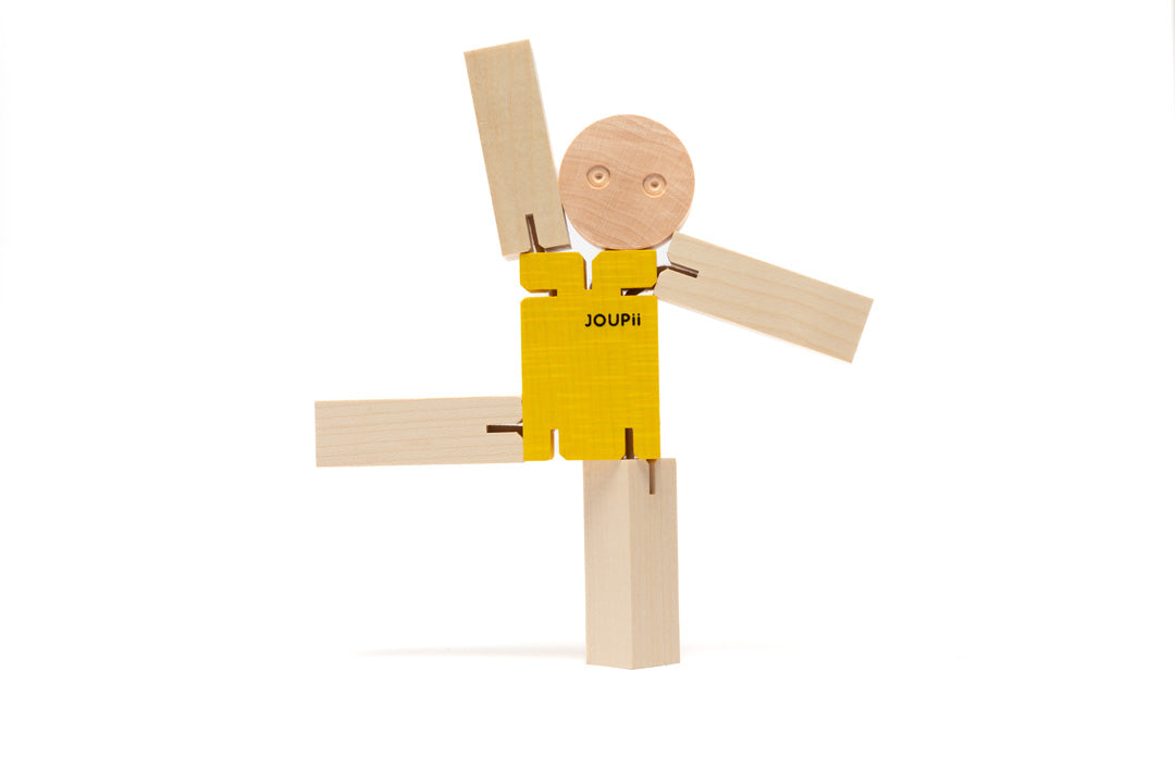 Yellow Joupii wooden figure