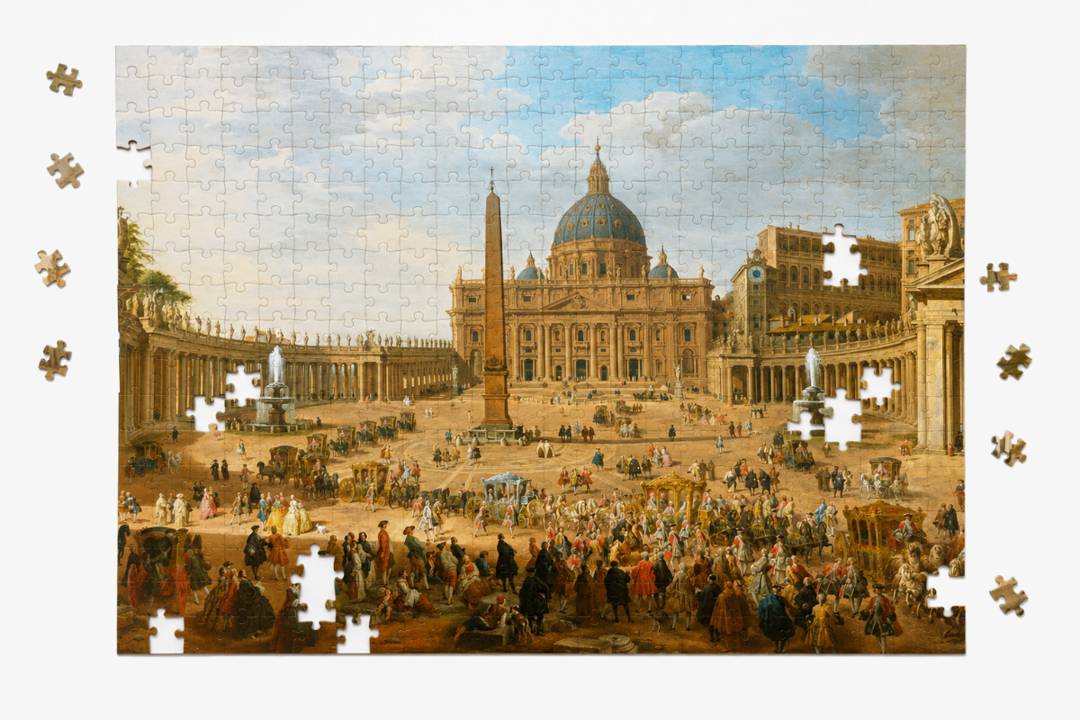 St. Peter's Square puzzle almost assembled