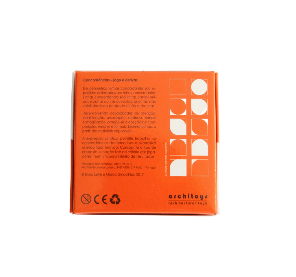 Back of the Concordâncias game box