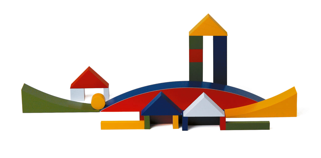 Shape built with blocks from the Bauhaus Construction Game