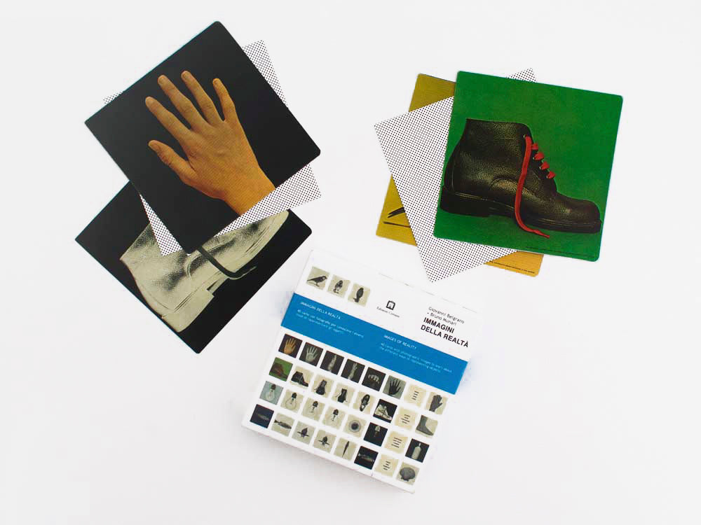 Images of Reality game cards and box