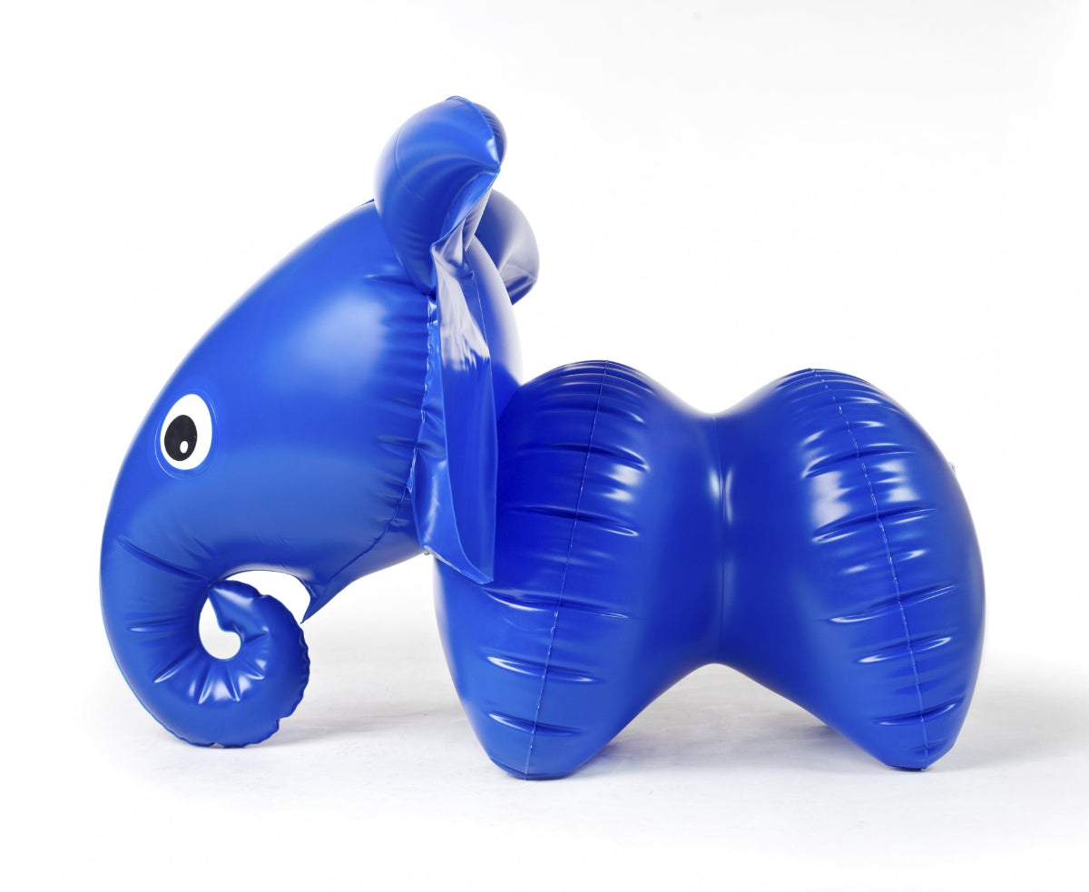 inflatable elephant viewed from the side