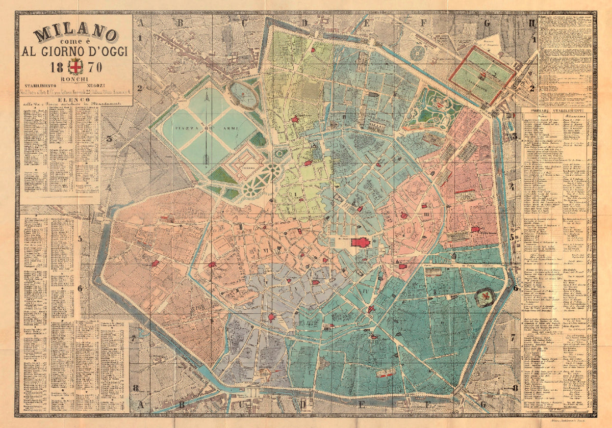 Milano puzzle template