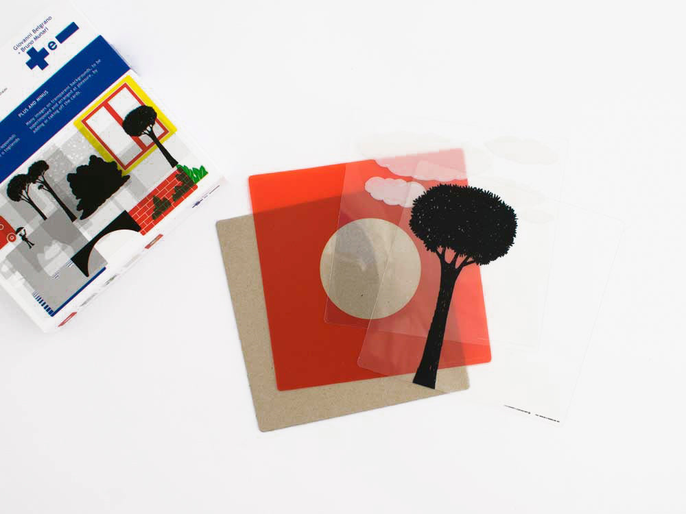 Plus and Minus cards and box