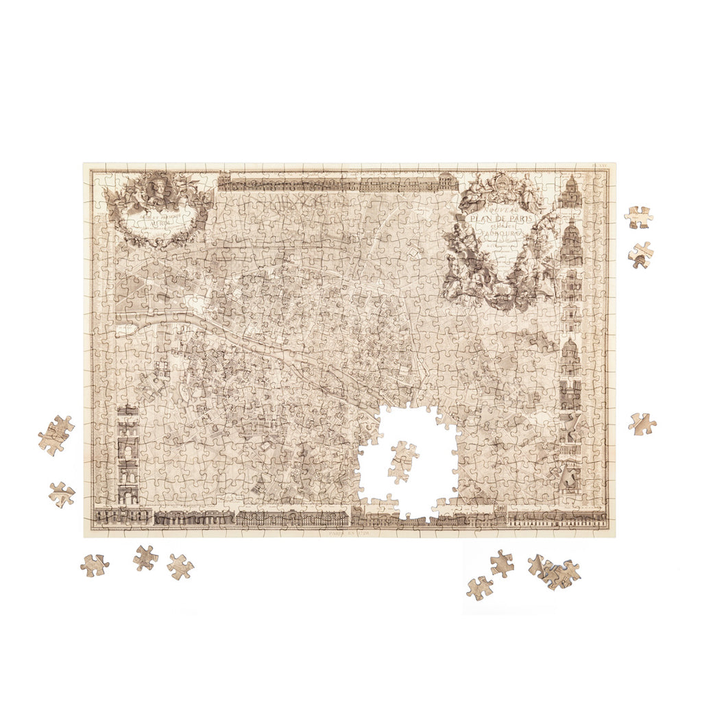 Paris puzzle almost assembled