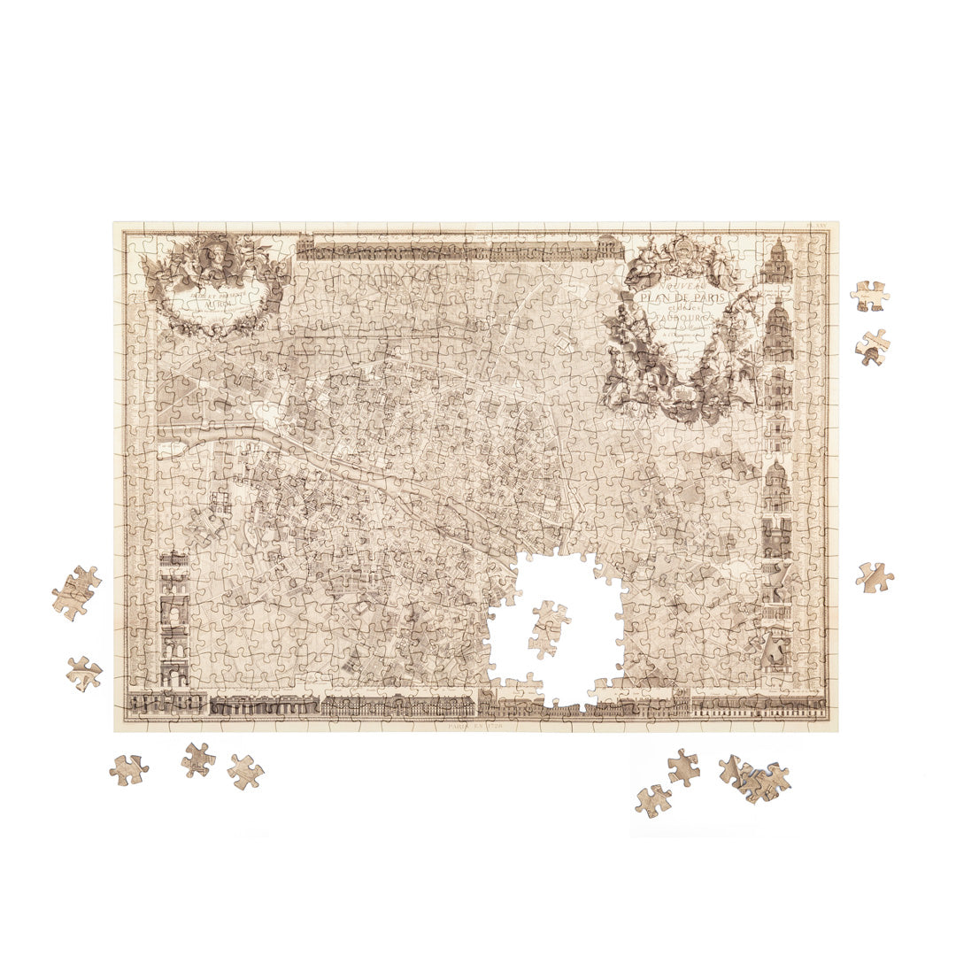 Paris puzzle almost assembled