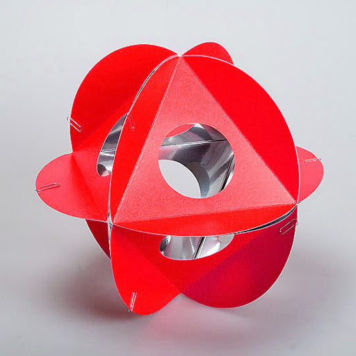 3D montage in red